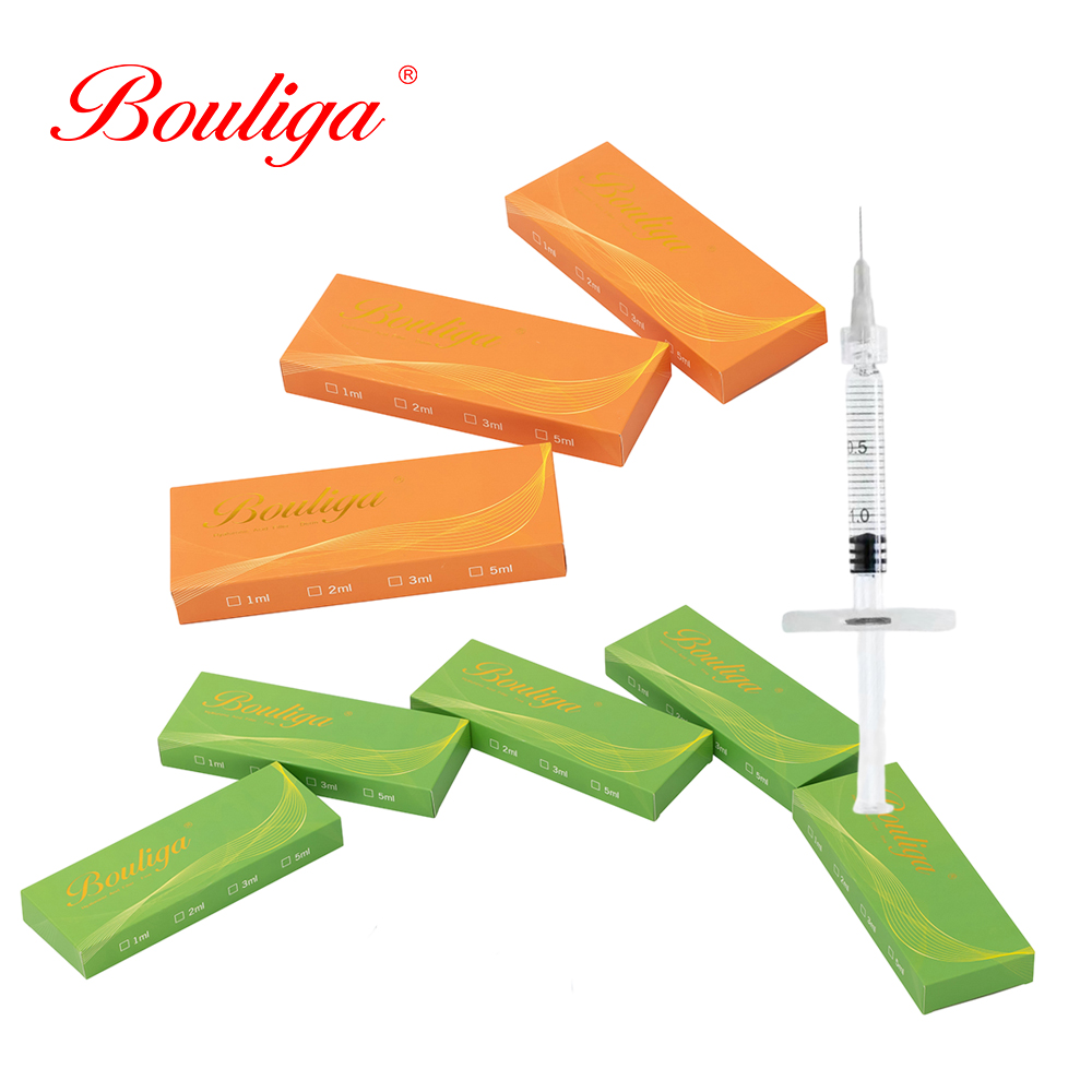 Bouliga 2ml 容量 100% 純粋なヒアルロン酸フィラー 顔のしわやひだ用